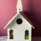 Vintage Handmade Church with Stained Glass Windows