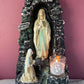 Vintage Chalkware Grotto with Madonna