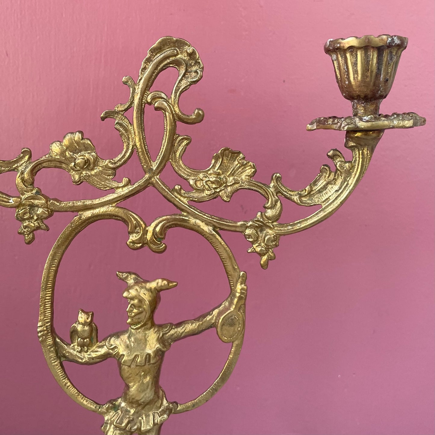 Antique Jester Candelabra
