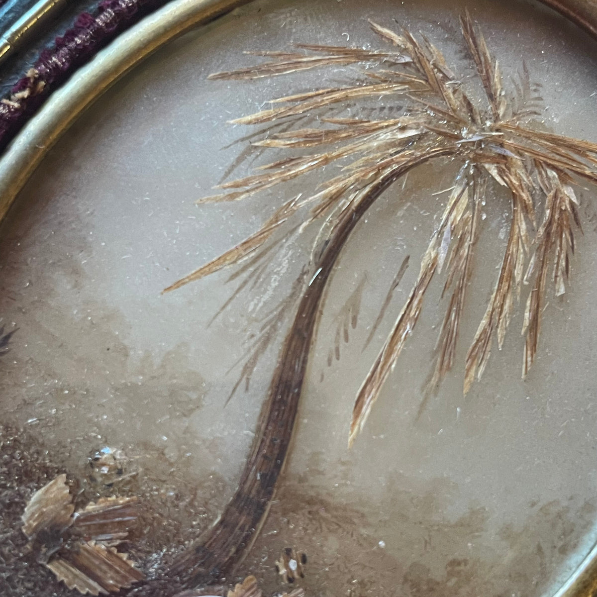Victorian Hair Willow Memorial Palette Work
