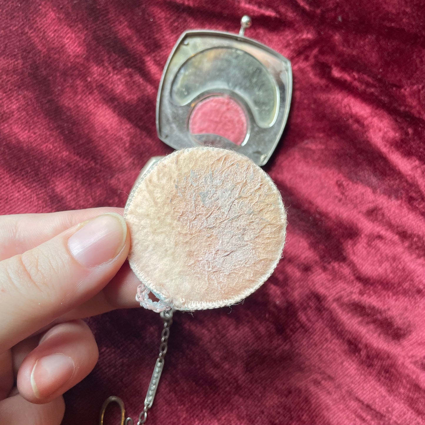Antique 1920s Enamel Compact