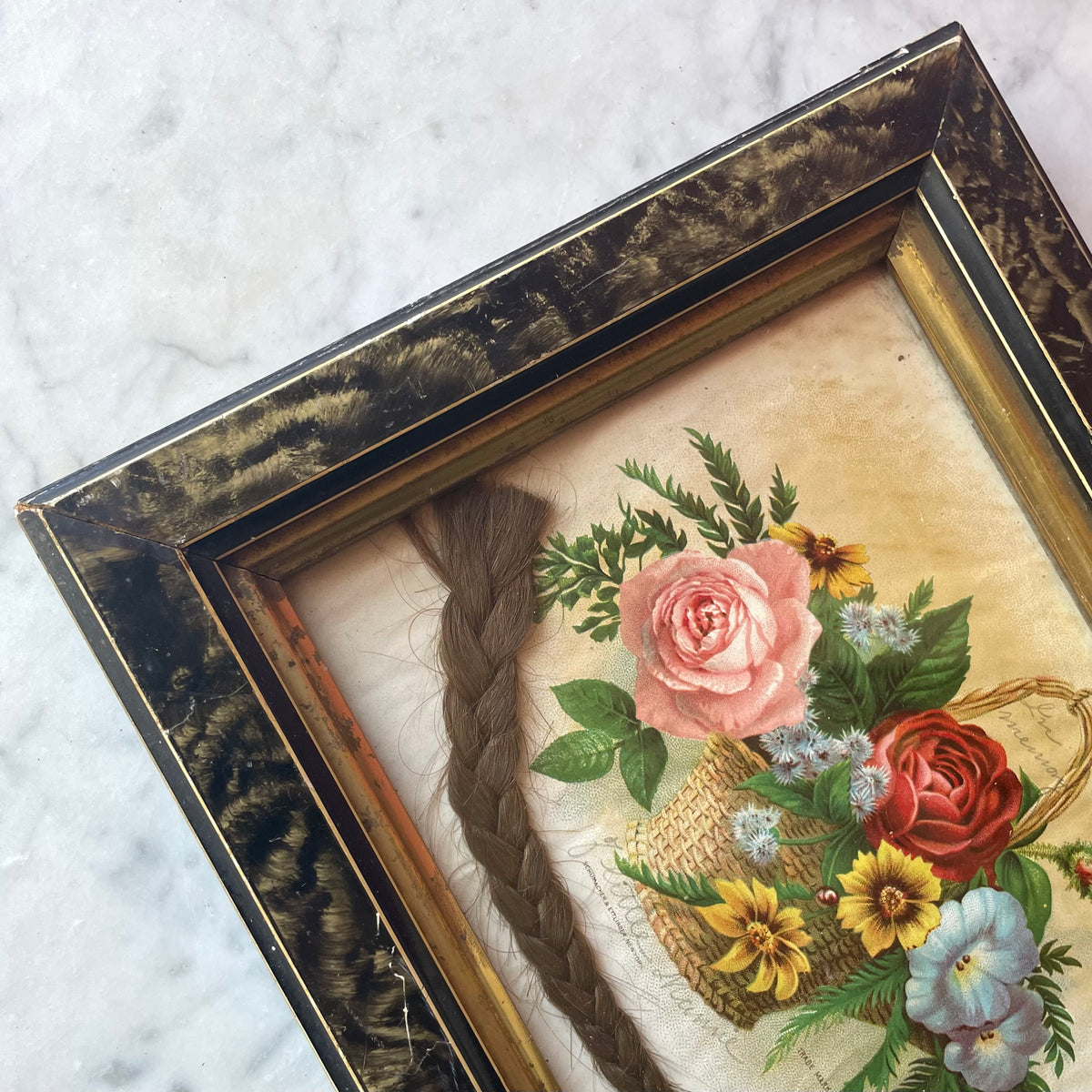 In Memory of Little Minnie | Victorian Memorial with Braided Hair