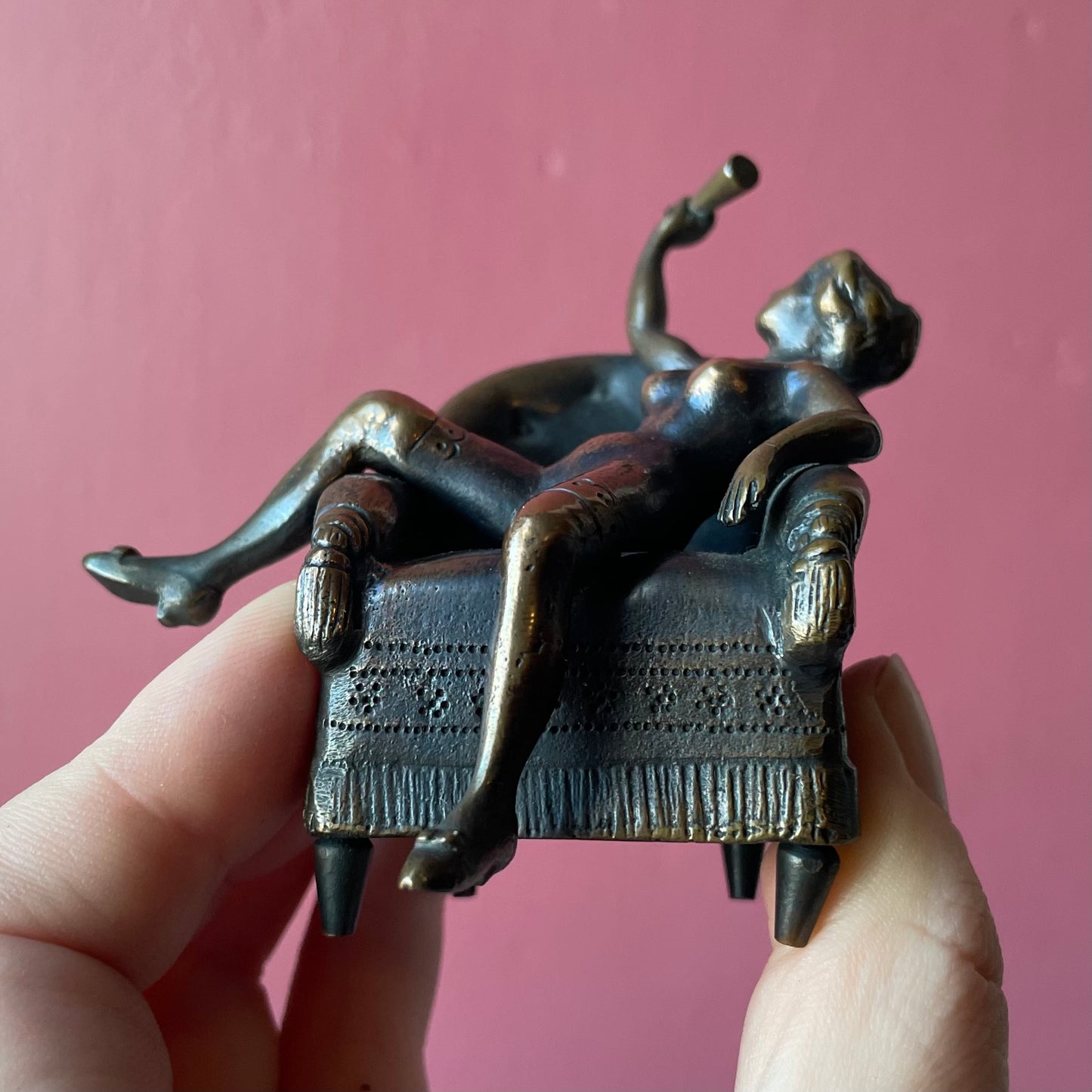 Antique Nude Bronze | Franz Bergman Style