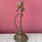 Antique Art Nouveau Iris Candleholder