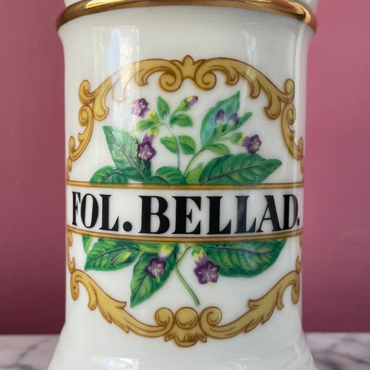 Vintage Apothecary Canister | Belladonna