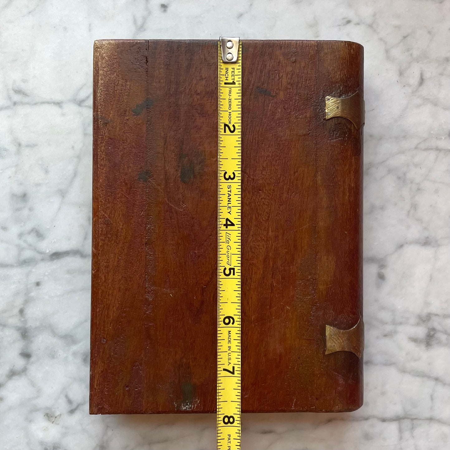 Antique Book Shaped Treen Box