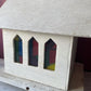 Vintage Handmade Church with Stained Glass Windows