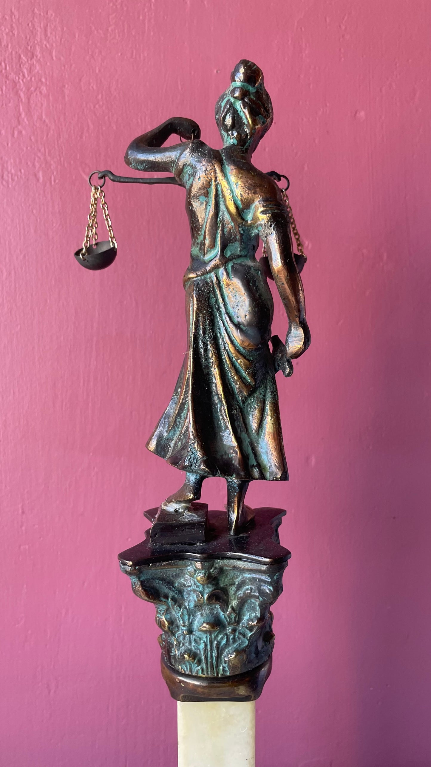 Vintage Lady Justice Statue