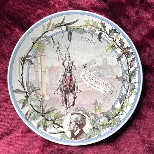 Wagner’s Rienzi | Antique Sarreguemines Plate