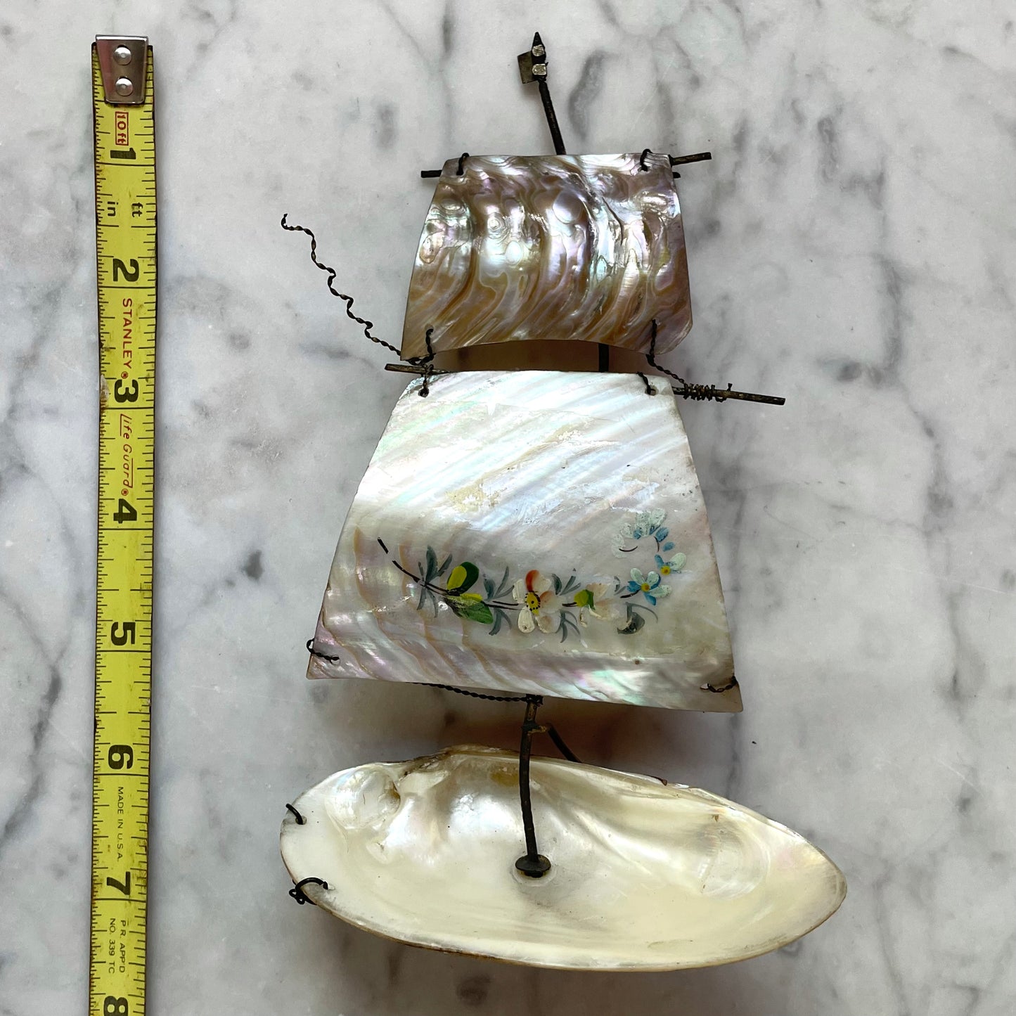 Victorian Mother of Pearl Boat