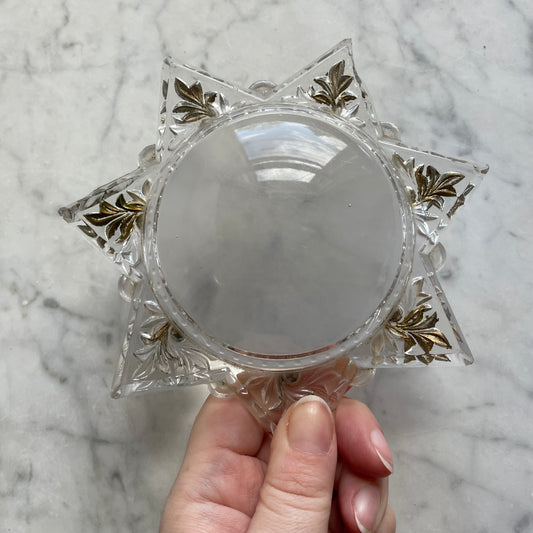 Antique Star Shaped Magnifying Paperweight
