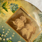 Antique Celluloid on Tin Photo of Babies