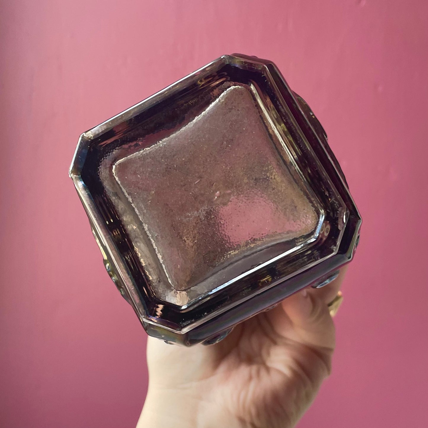 Antique Imperial Glass Mephistopheles Vase