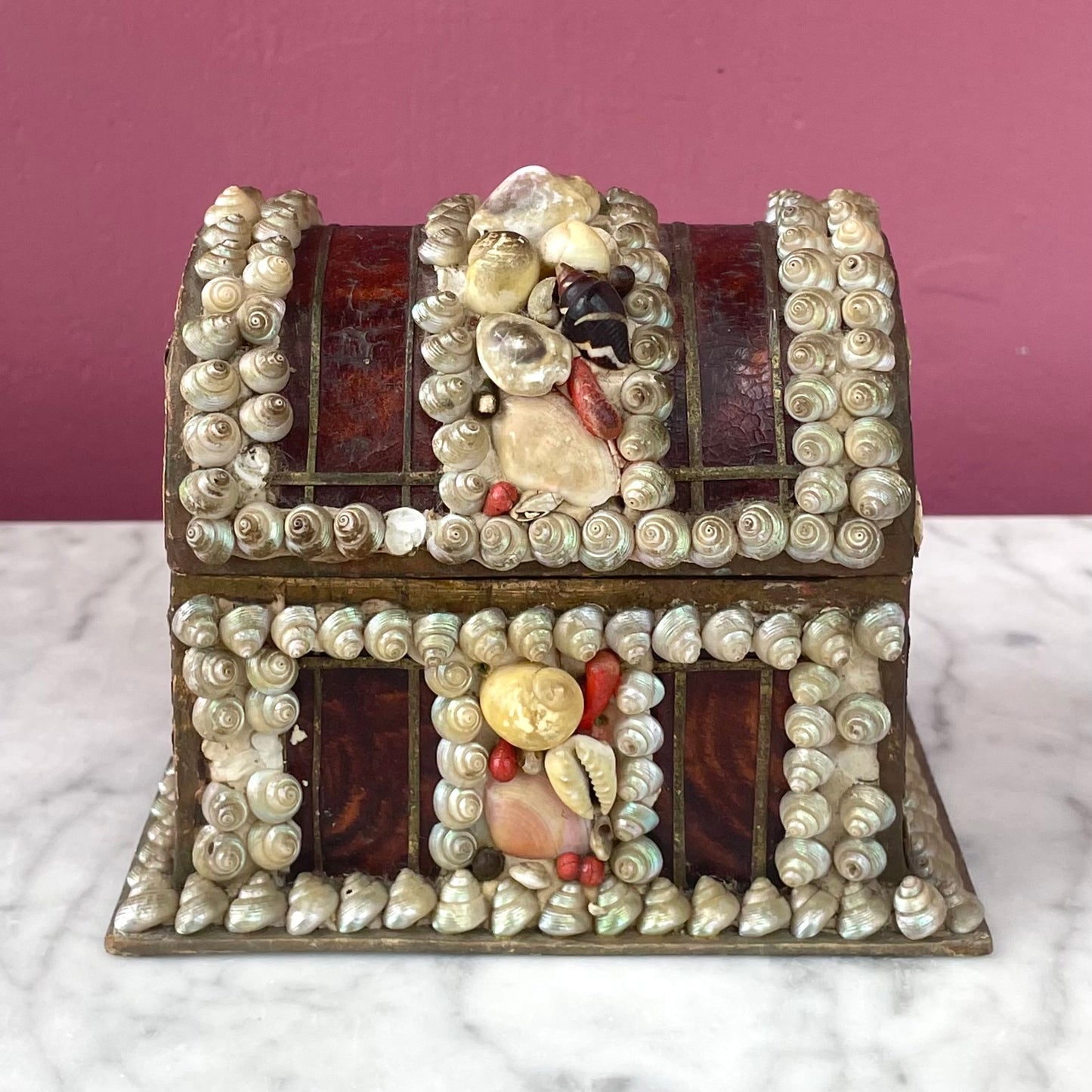 Victorian Shellwork Treasure Chest