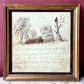 The End of All Men | Victorian Memento Mori Gravestone Drawing