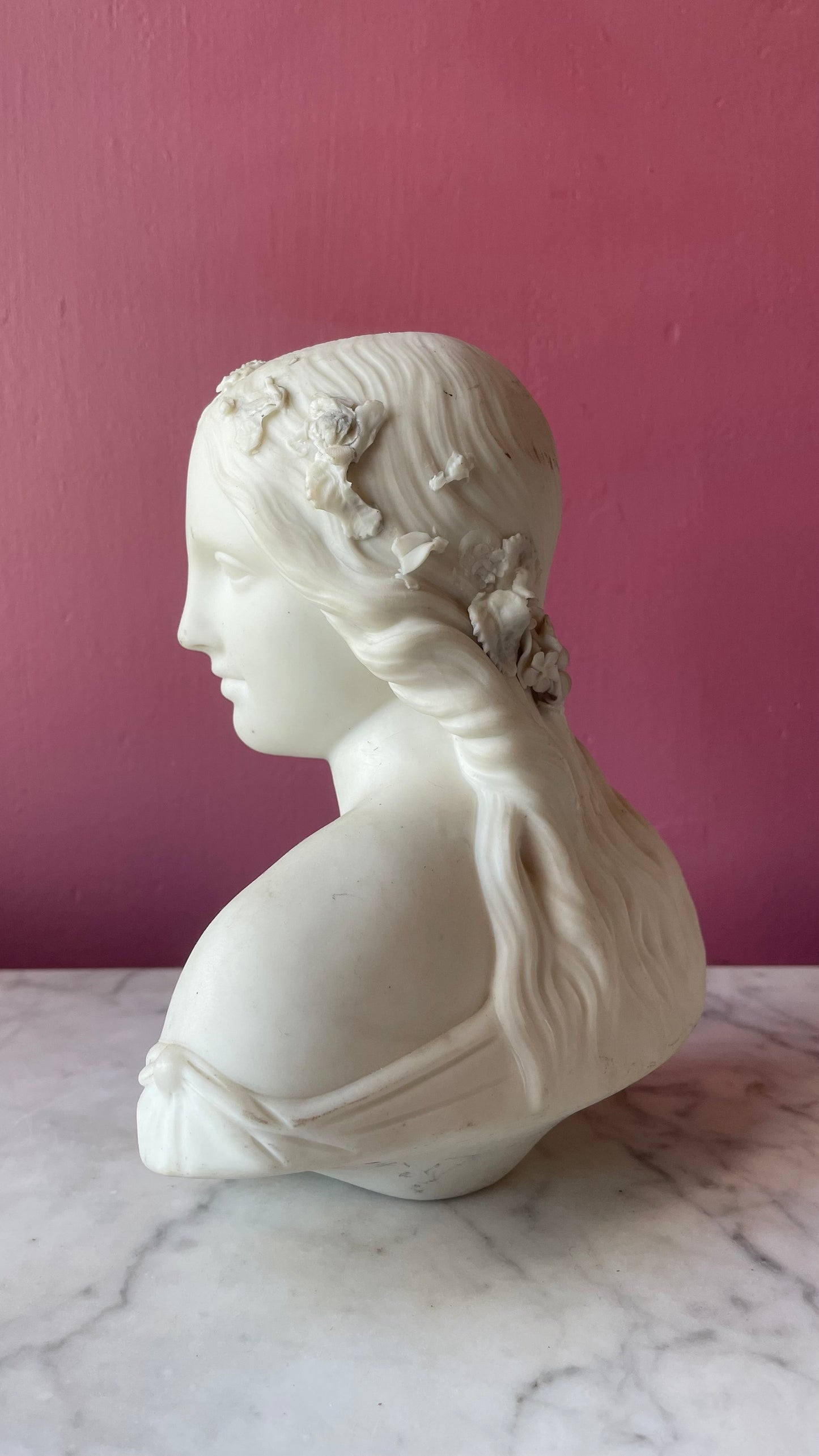 Victorian Parian Bust