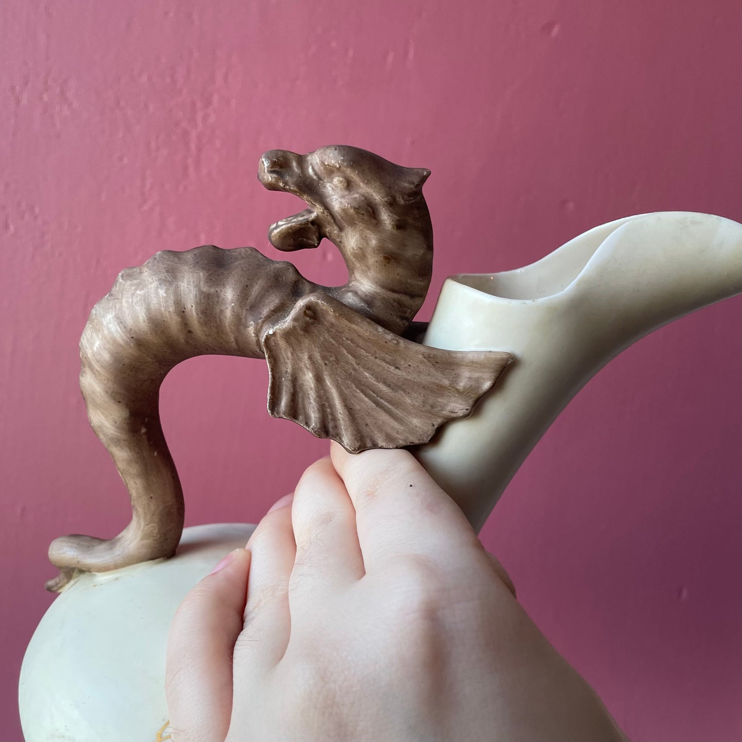 Antique Dragon Handle Ewers