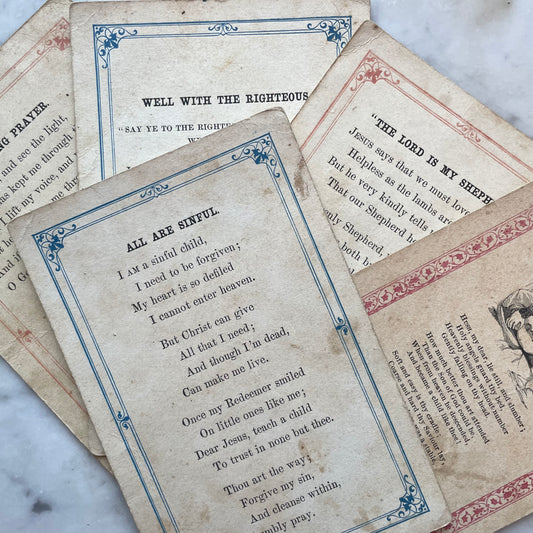 Victorian Prayer Cards