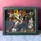Victorian Shadow Box with Cloth Flowers
