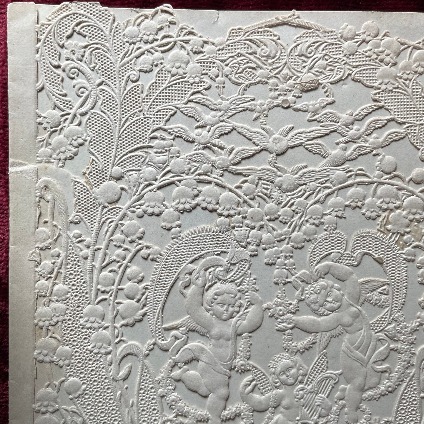Victorian Lace Paper Valentine | Wood