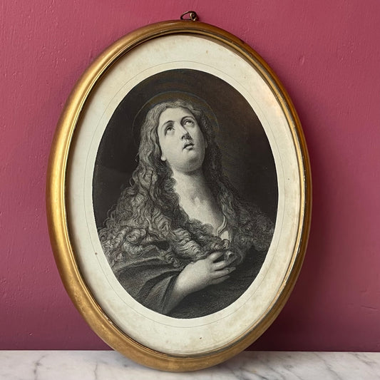 Mary Magdalene | Antique Framed Engraving