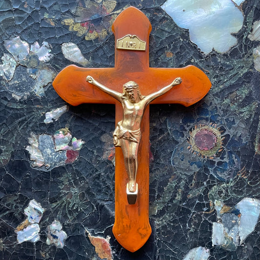 Vintage Bakelite Crucifix