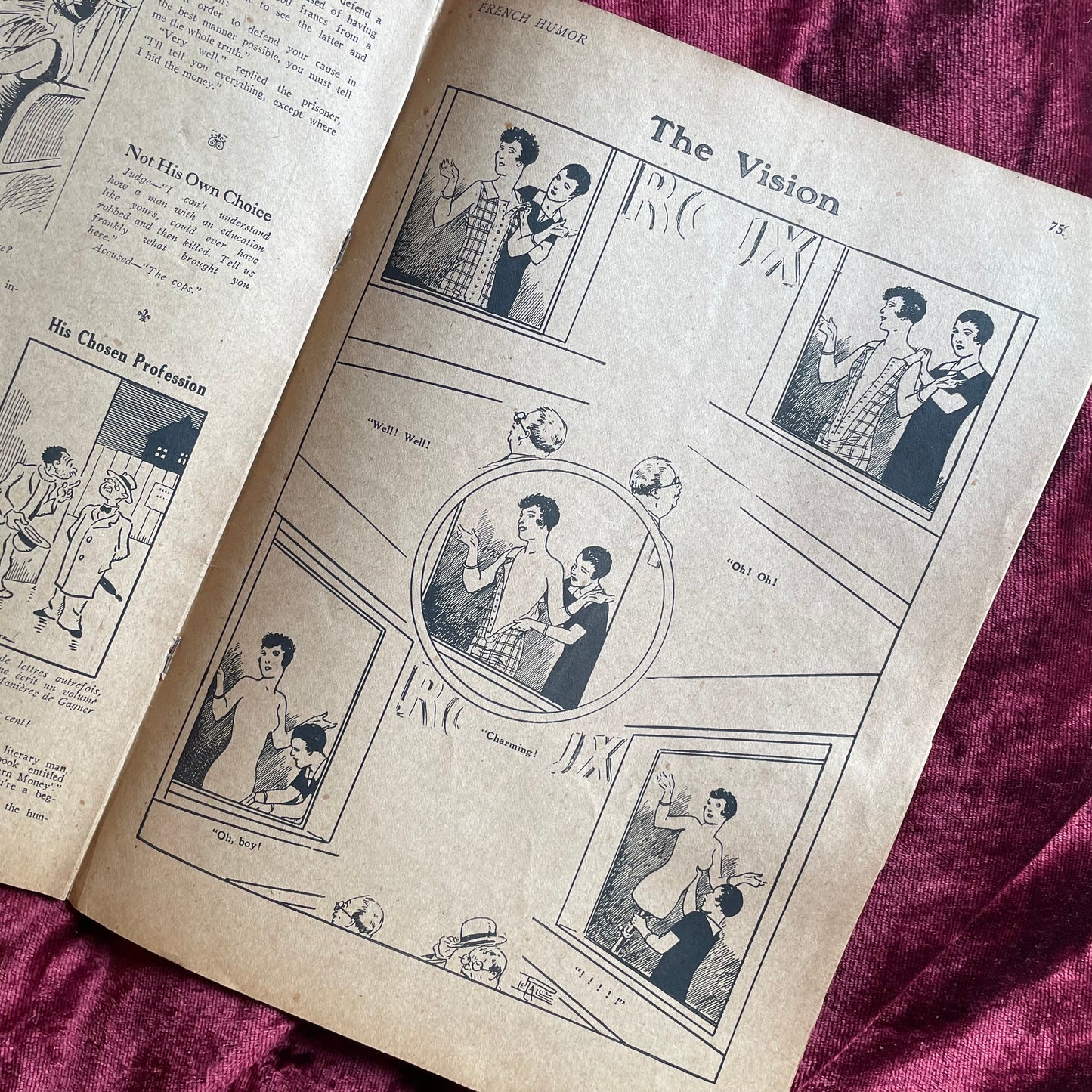 French Humor | March 3, 1928 | Risqué Flapper Cartoons