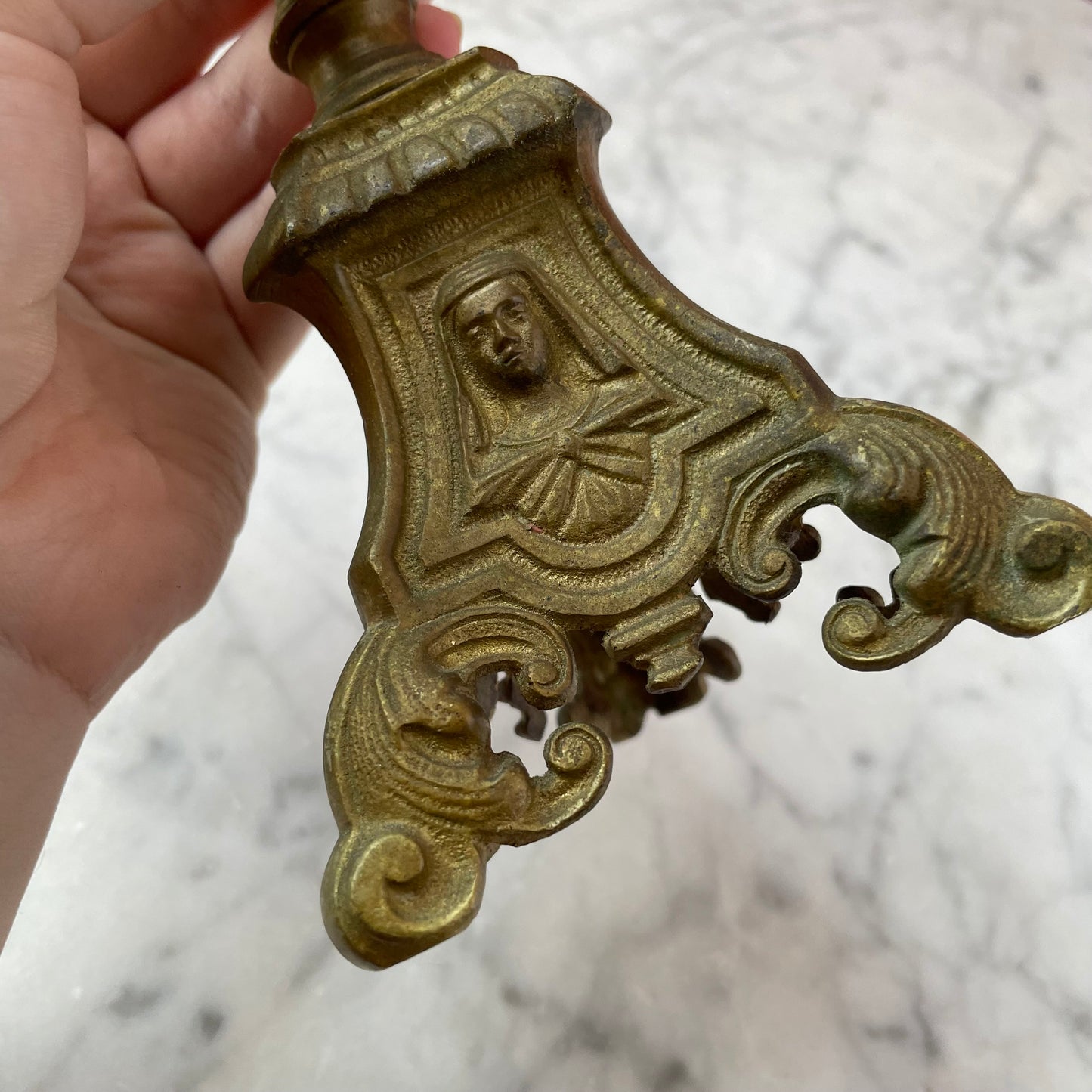 Antique Brass Crucifix
