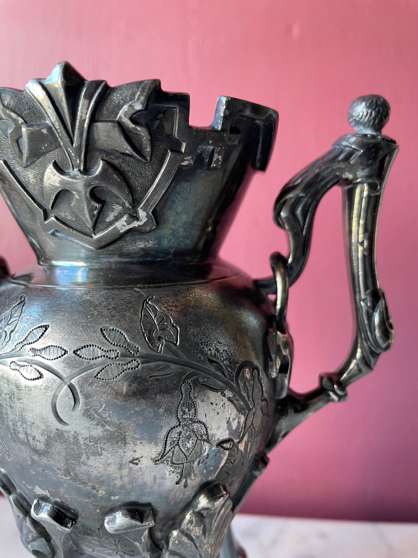 Victorian Wilcox Silverplate Pot | Cauldron Shape