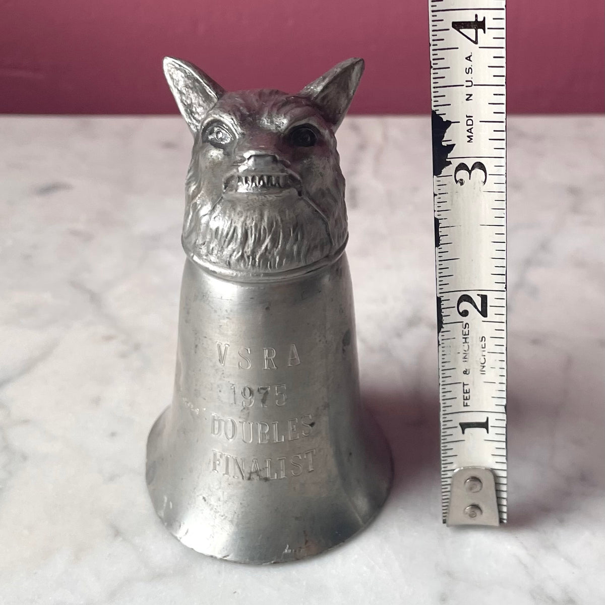Vintage Wolf Head Shot Glass