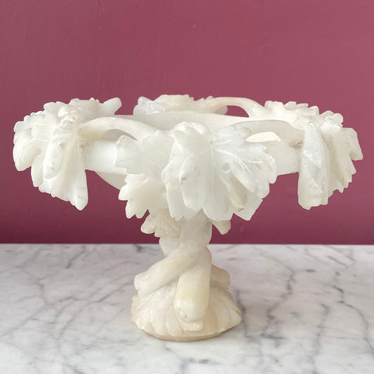 Antique Alabaster Vide Poche
