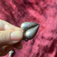 Victorian Style Vintage Sterling Silver Heart Pendant on Chain