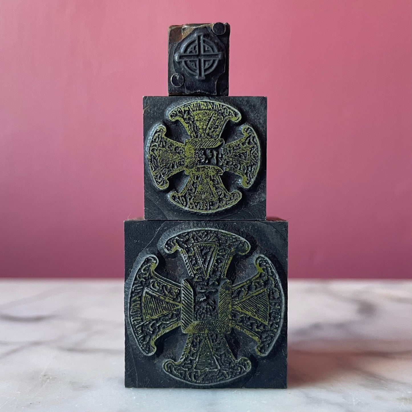 Antique Printers Blocks | Canterbury Crosses