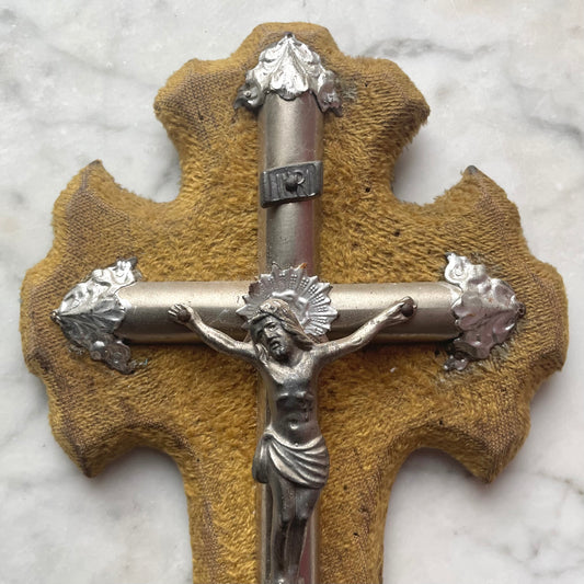 Antique French Velvet Holy Water Font