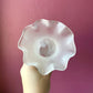 Antique Frosted Glass Hand Vase
