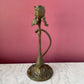 Antique Art Nouveau Iris Candleholder