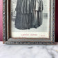 Antique Caped Woman Framed Postcard | Azorean Capote