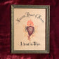 Antique Sacred Heart Painting