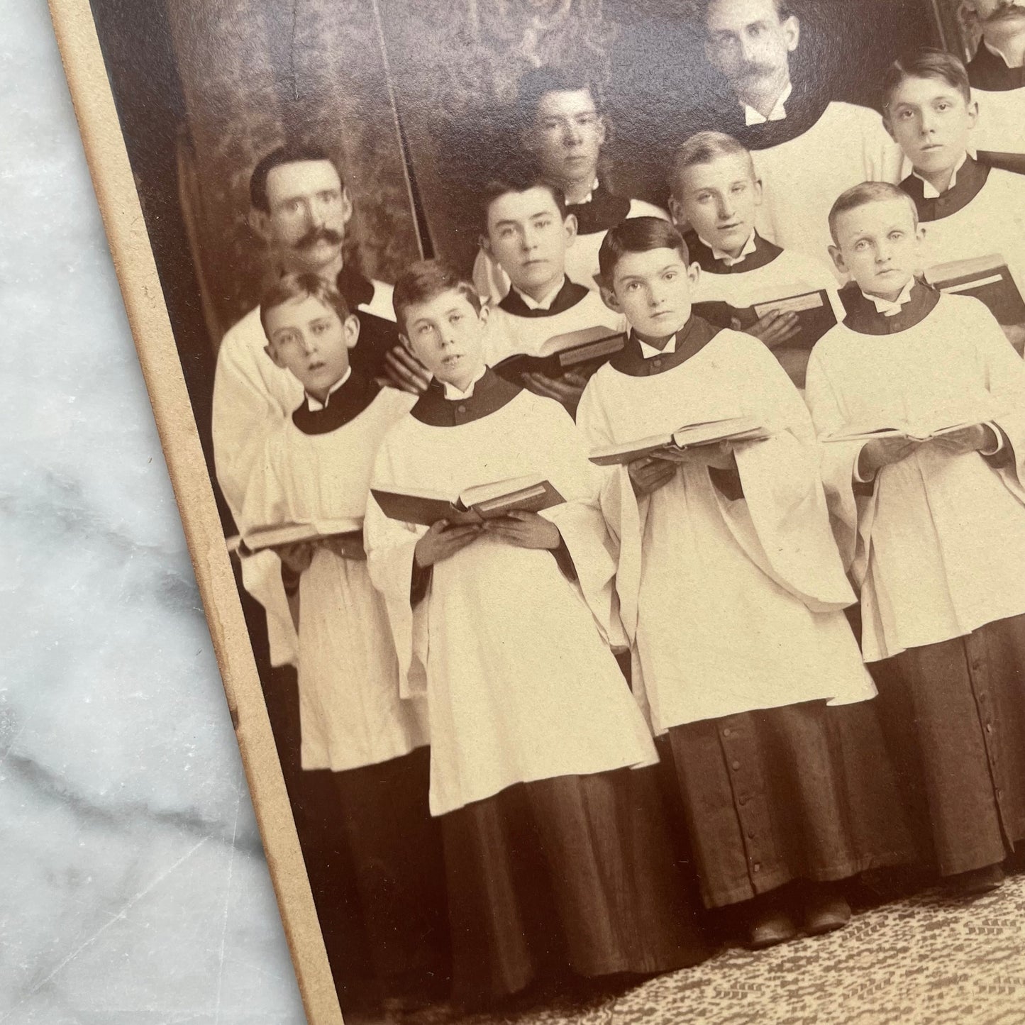 Antique Choir Boy Cabinet Card