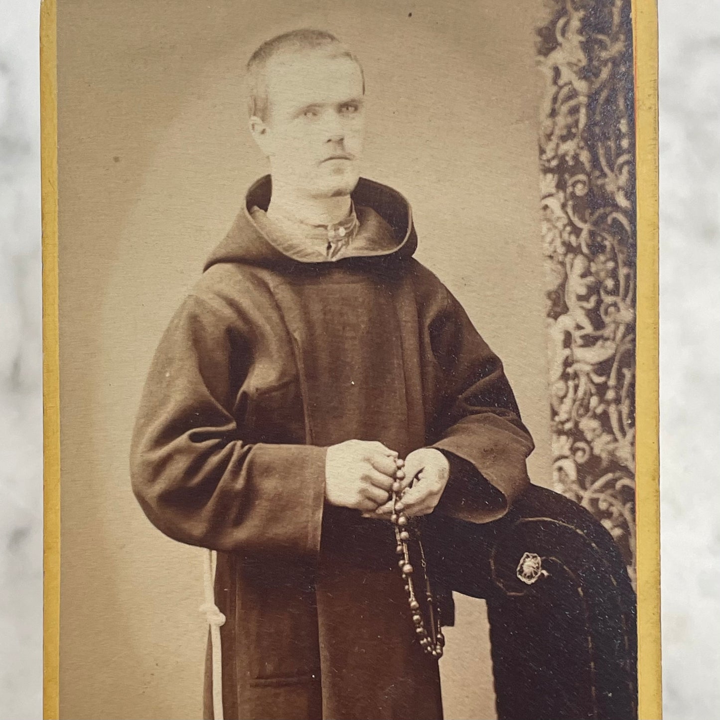 Antique Carte de Visite Photo of a Monk