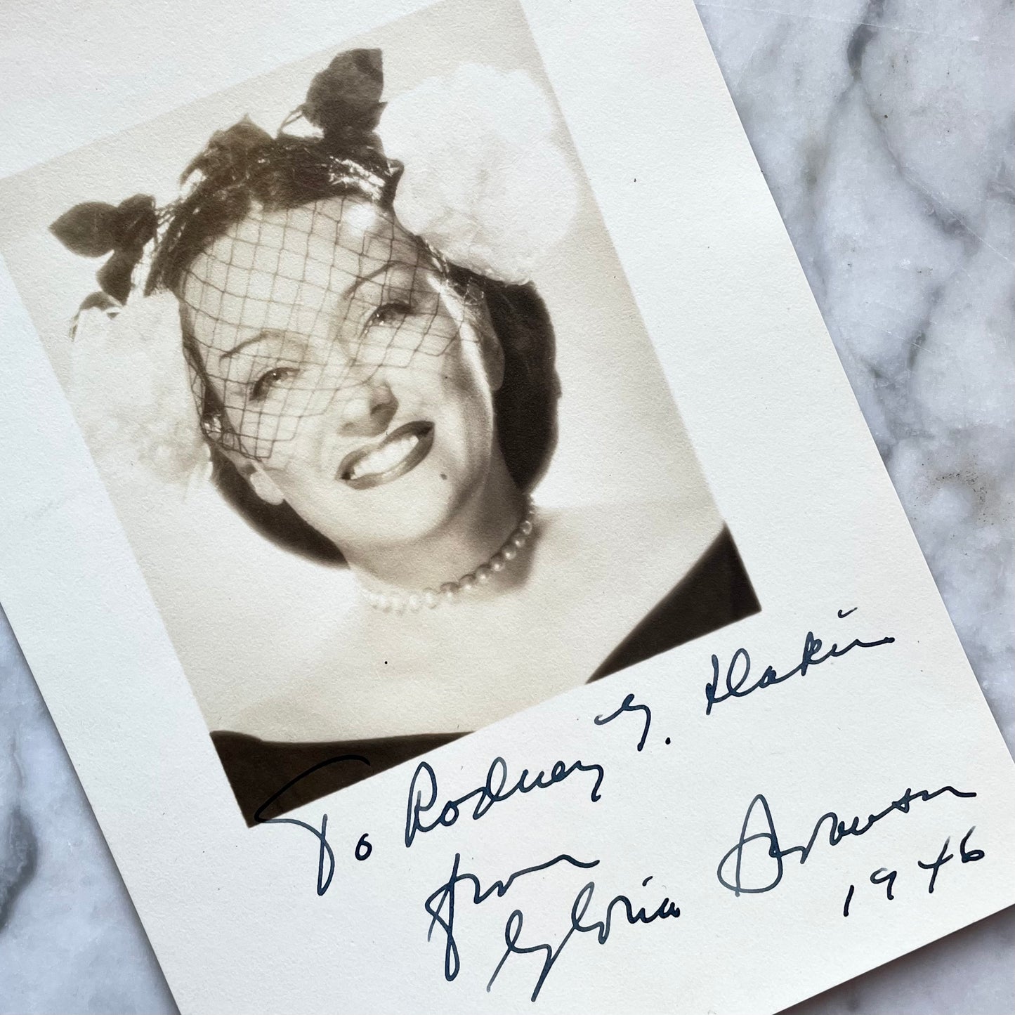 Gloria Swanson Signed Photo | 1946