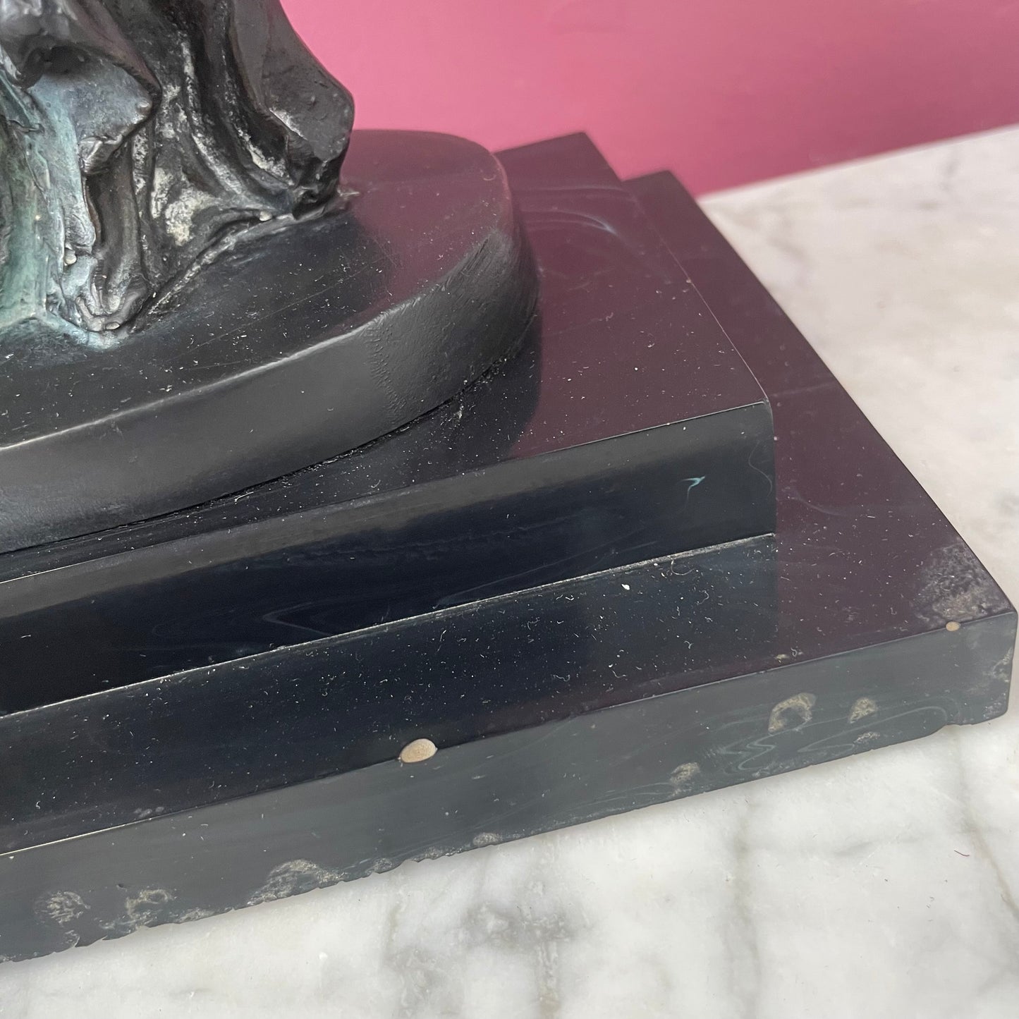 Two Nikes | Double Victory of Samothrace | Vintage Resin Sculpture after Salvador Dalí