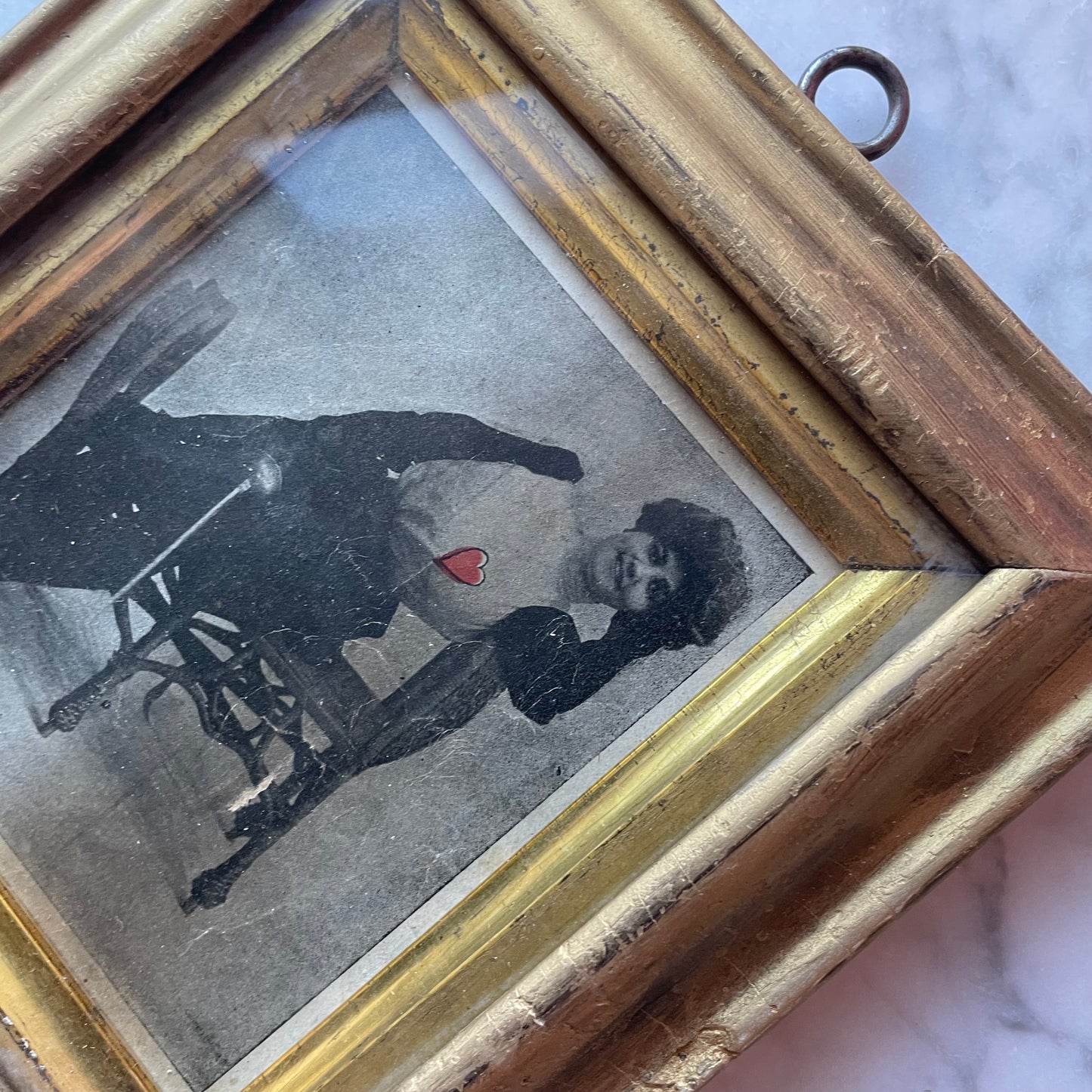Antique Fencing Girl | Escrimeuse Framed Print