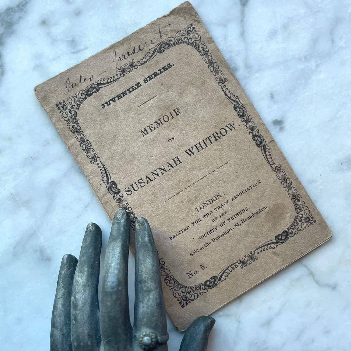 Memoir of Susannah Whitrow | Mourning Chapbook | 1856