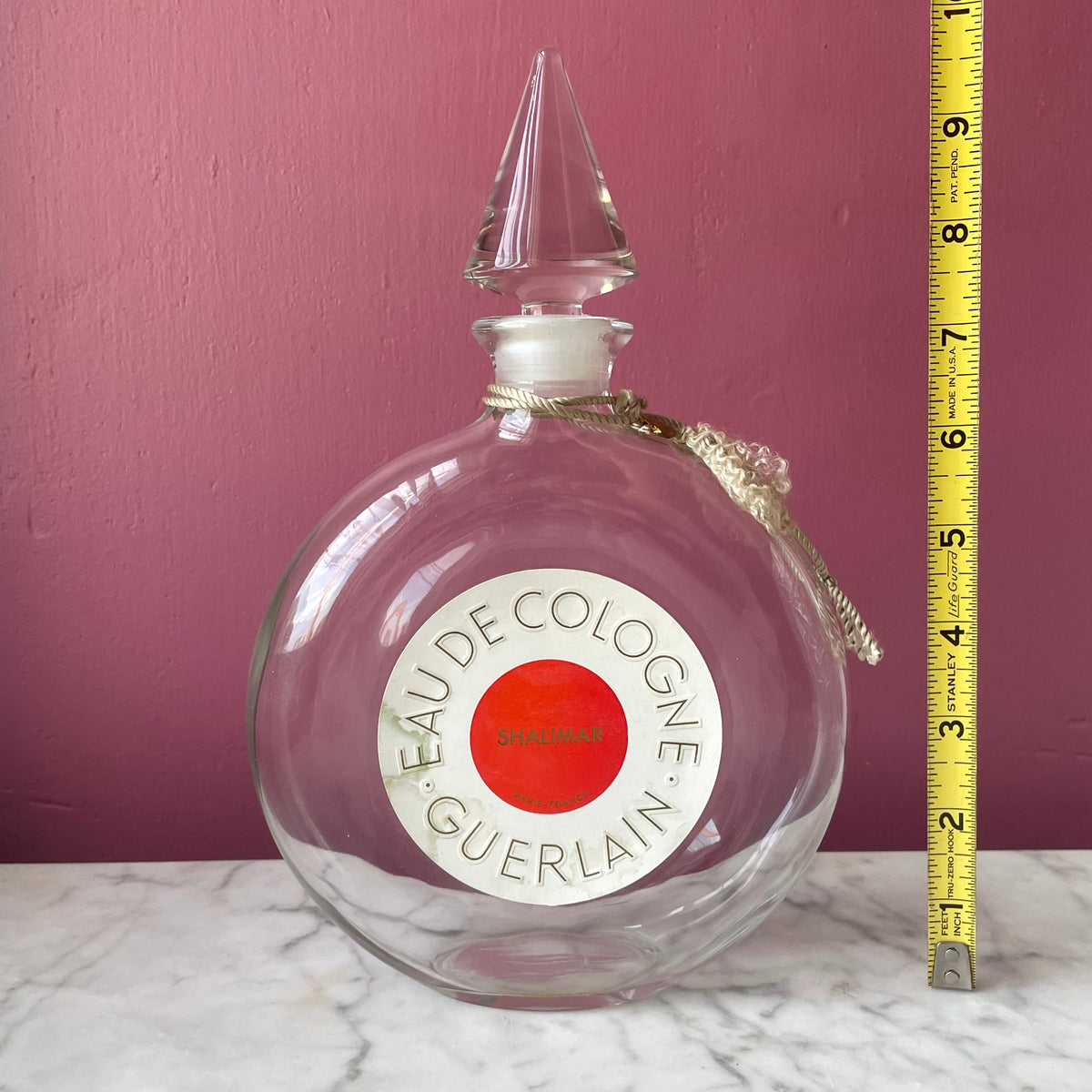 Vintage Guerlain Shalimar Counter Display Bottle
