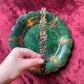 Victorian Faux Malachite Calling Card Tray