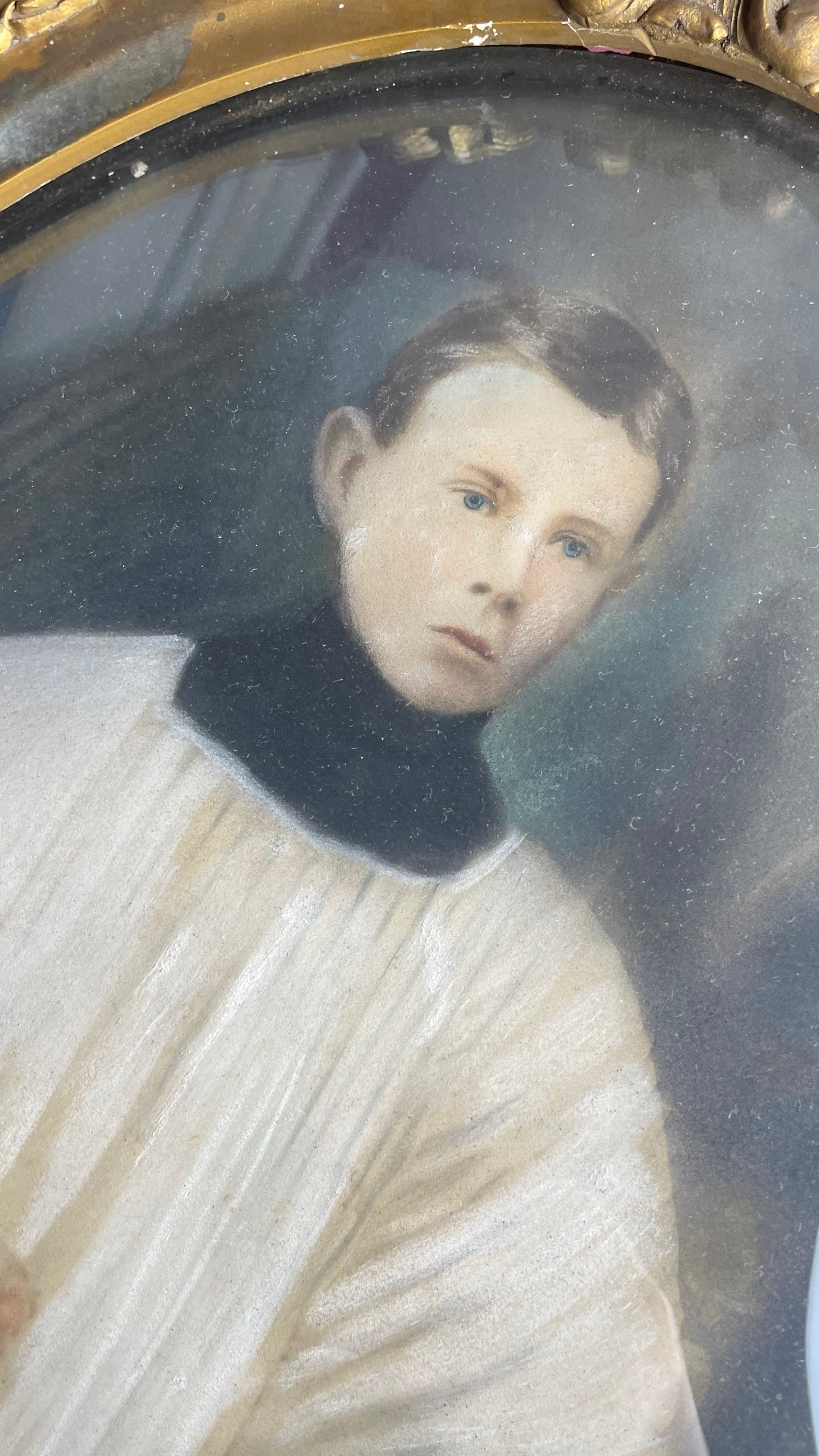 Antique Solar Enlargement of an Altar Boy