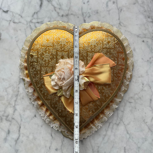 Vintage Heart Shaped Candy Box