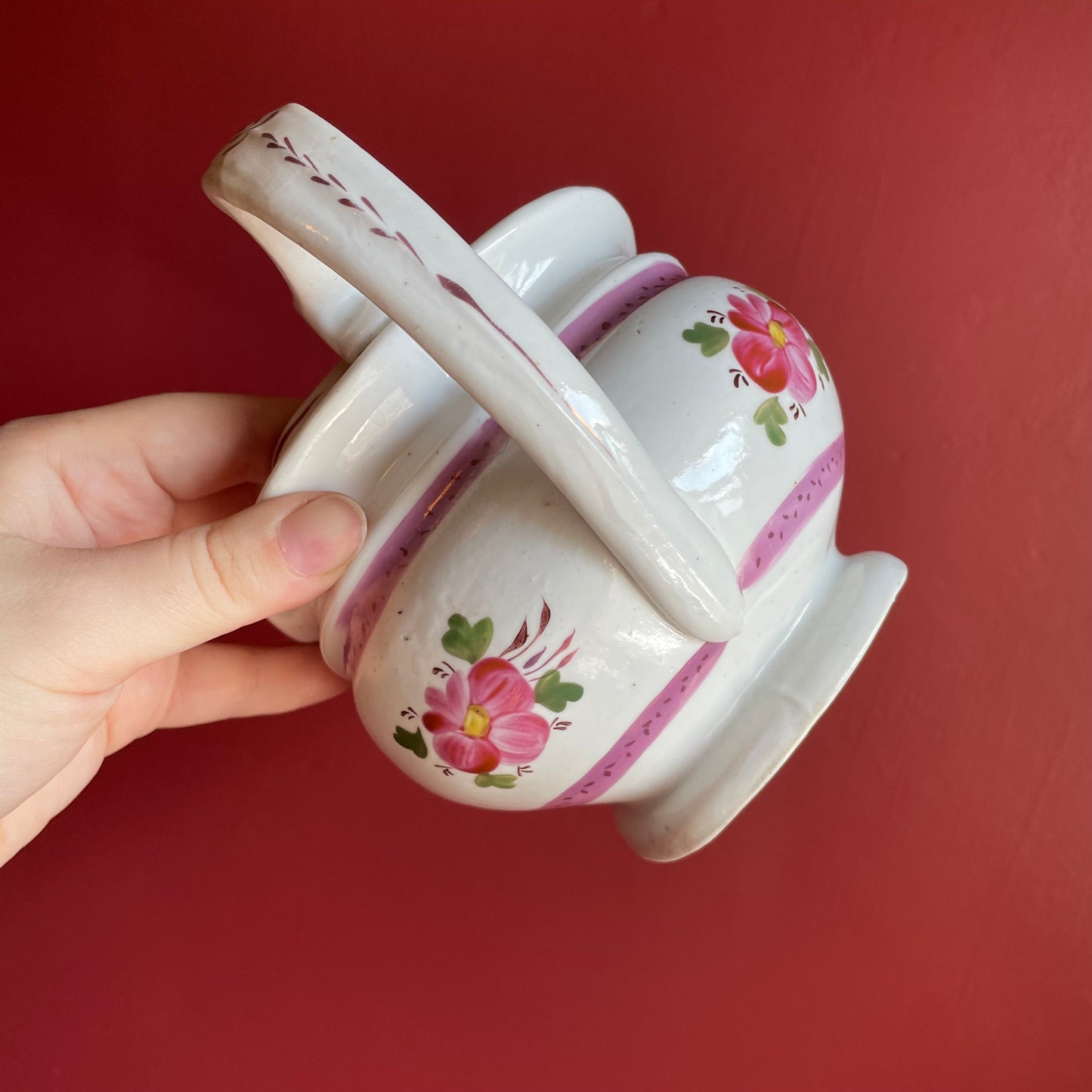 Victorian Pink Lustreware Tea Set | 21 Pieces