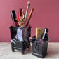 Victorian Slag Glass Toothpick Holder